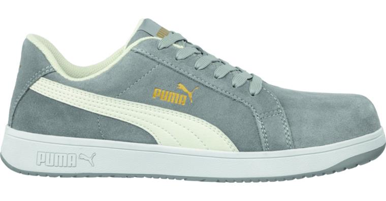 Sicherheits-Halbschuh Iconic Suede Grey Low S1PL Gr. 45