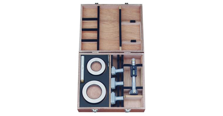 Digital 3-point internal micrometer set 50-100 mm IP65 7 pieces