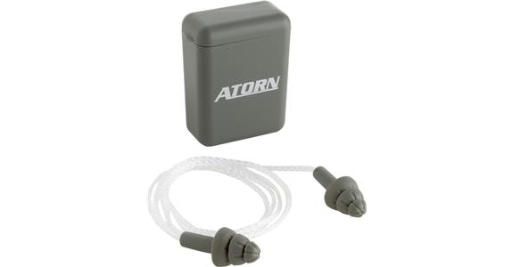 ATORN Mehrweg-Gehörschutzstöpsel mit Kordel