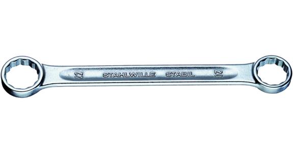 Gerader Ringschlüssel DIN 837, ISO 10103 Chrome-Alloy-Steel SW 13x17 mm