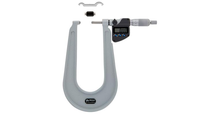 Mitutoyo micrometer with deep frame 25-50 mm type C