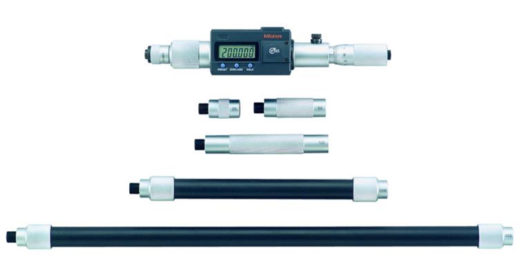 2-Punkt-Innenmessschraube 200-1000 mm Hm mit Verlängerungen 6 teilig 25 mm Ø18mm