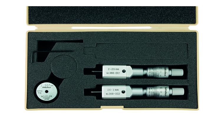 2-point internal micrometer set 2-3 mm 3 pieces