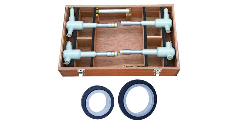3-point internal micrometer set 100-200 mm 7 pieces