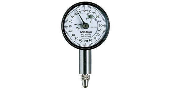 Messuhr metrisch 0,5 mm 0-100-0 mit Öse edelsteingelagert
