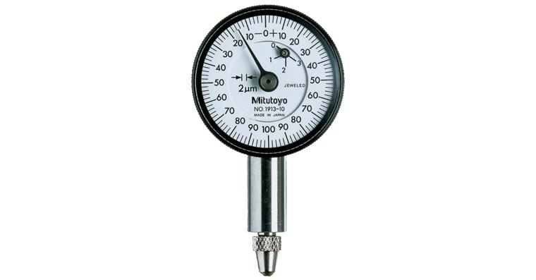 1001359016 Messuhr metrisch 0,5 mm 0-100-0 mit Öse edelsteingelagert