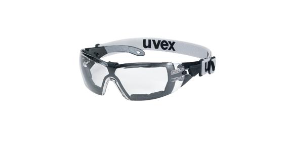 Schutzbrille uvex pheos guard schwarz-grau, klar