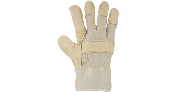 Work gloves, durable cowhide CE cat.1, pack=12 pairs