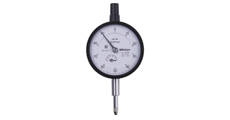 1001360584 Messuhr metrisch 5 mm, 0,01mm, mit flacher Rückwand