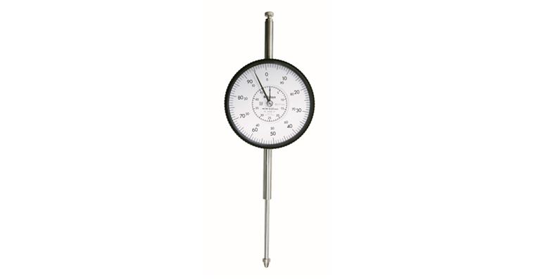 1001358855 Messuhr metrisch 50 mm, 0,01mm, mit Öse, edelsteingelagert, Stoßs.