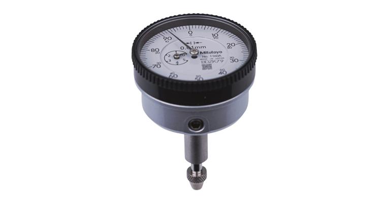 1001358909 Messuhr metrisch 5 mm, 0,01mm, rückwertiger Taster, beidseitige Anzeige