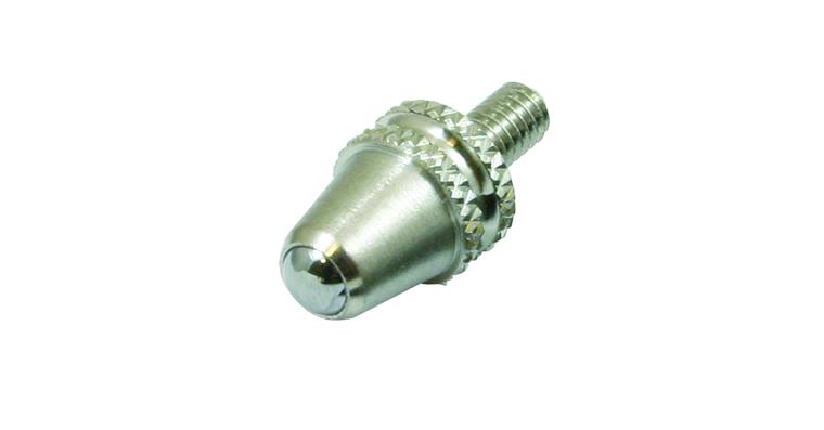 Kugelmesseinsatz für Messuhren, M2,5x0,45, Ø3x12,1 mm, Hartmetall
