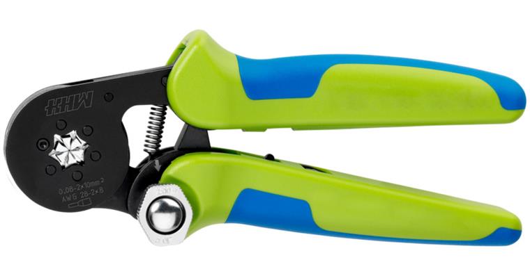Crimping tool hexagonal crimp profile 0.08-10.0. AWG 28-9, length 180 mm