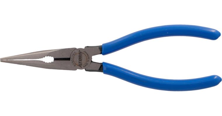 ATORN snipe nose pliers DIN 5745, 160 mm, straight, polished