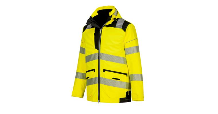 High-visibility jacket PW367 bright yellow size 4XL