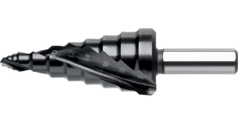 ATORN STEP Stufenbohrer mit STEP Spitze HSS TiAlN 5-12 mm Typ 0,9