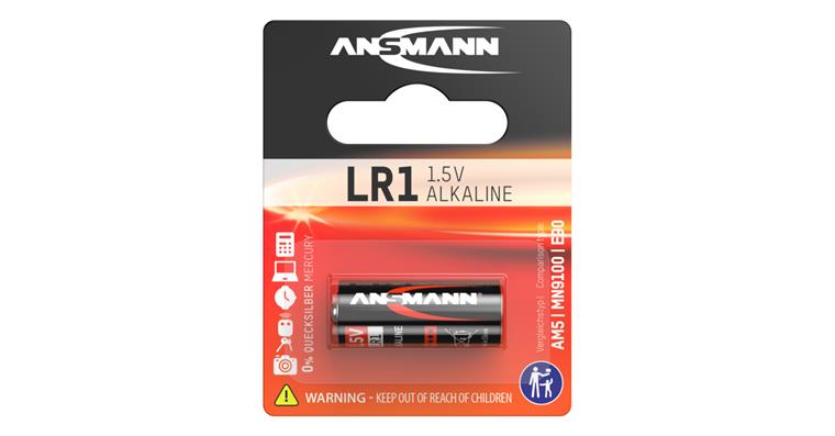 Alkaline Batterie LR1 Pack = 1 Stück