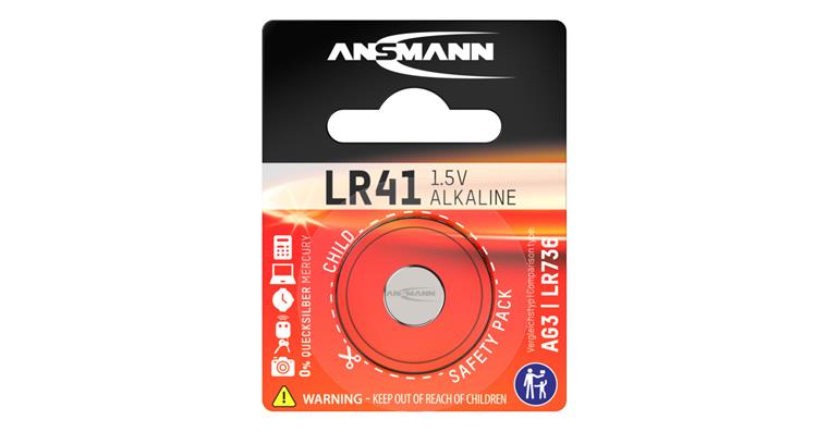 Alkaline Knopfzelle LR41 Pack = 1 Stück