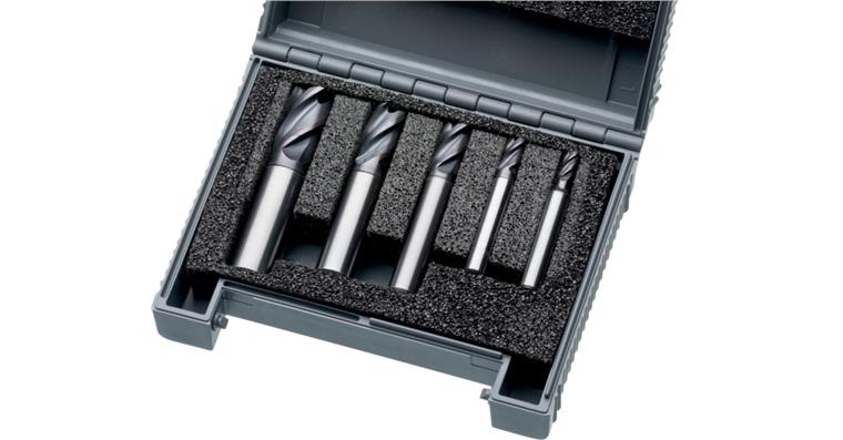 ATORN HPC/MTC Fräser-Set XS 4/6/8/10/12 mm Z4 HA-Schaft ULTRA-beschichtet