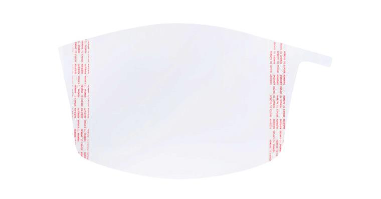 Visierschutzfolie für Versaflo™ Gebläseatemschutzsystem Pack=40 Stück