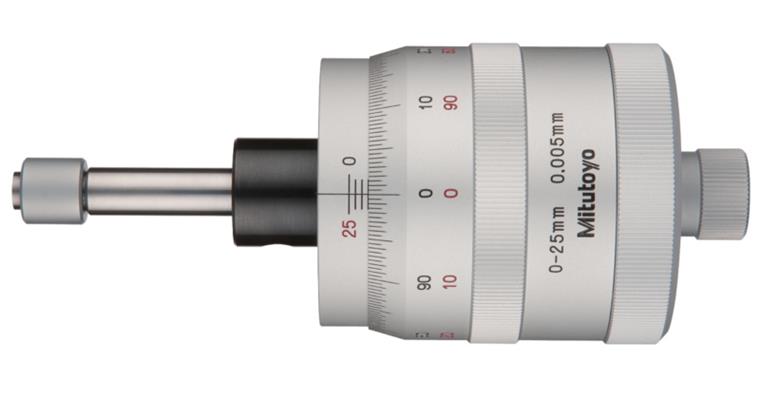Einbaumessschraube 0-25mm flach mit Klemmmutter