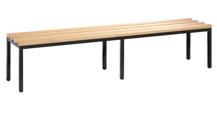 Sitzbank freistehend 4 Füße ohne Schuhrost HxBxT 420x1960x353 mm