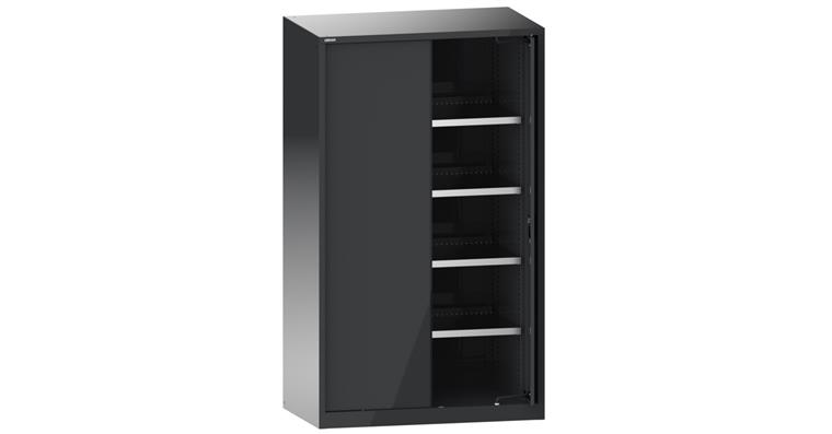 Schwerlastschrank mit 2 Vollblech-Einschwenktüren 1146x690x1950mm RAL 7016