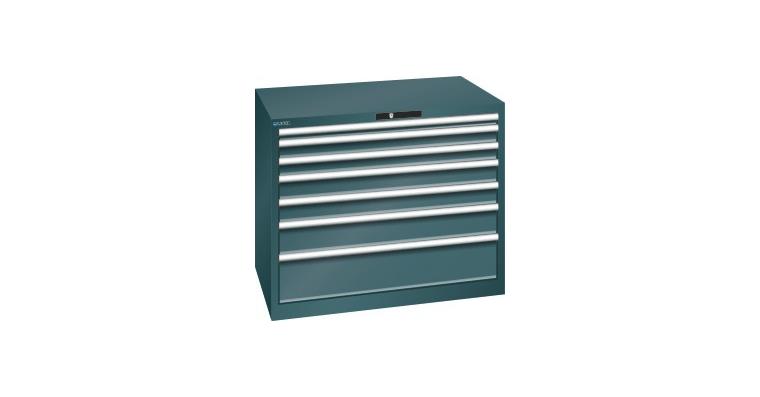 1084314109 Schubladenschrank 1023x725x850mm 7Schubladen 1x50/2x75/2x100/1x150/1x200 RAL7016