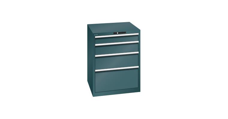 Schubladenschrank 717x725x850mm 4 Schubladen 1x100/1x150/1x200/1x300 200kg 7016