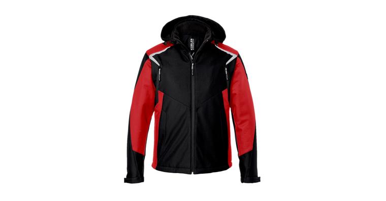 Winter Softshell Jacke BODYFORCE schwarz/mittelrot Gr.4XL