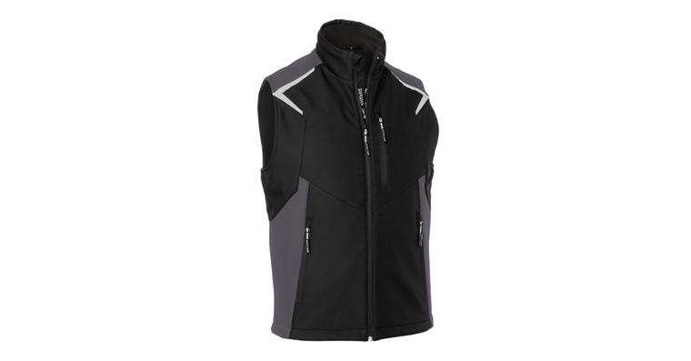 Softshell-Weste BODYFORCE schwarz/anthrazit Gr. XS