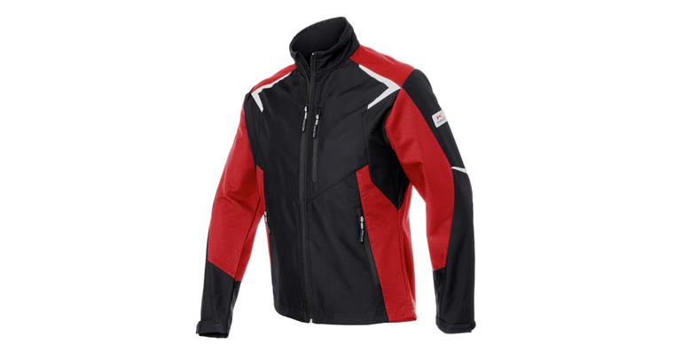 Softshell-Jacke BODYFORCE schwarz/mittelrot Gr.M