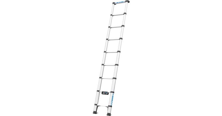 Teleskop-Sprossen-Anlegeleiter Compactstep L mit 9 Sprossen Länge max. 2,66 m