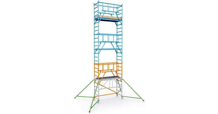 PaxTower S-Plus 1T Plattformhöhe 5,55m Plattform 0,72x1,80m Arbeitshöhe 7,55m