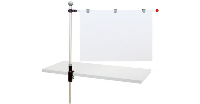Planhalter Tisch mit Aluminium-Schwenkarmen DIN A0 und 3 Magnetclips