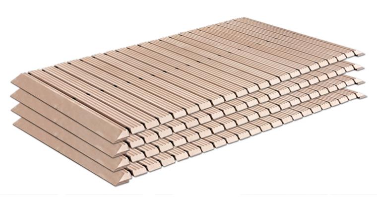 LIZZARD Sicherheits-Holzlaufrost 2000x800x35 mm 4er-Set