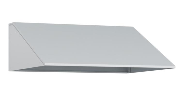 Schrägdachaufsatz 220x600x500mm RAL 7035