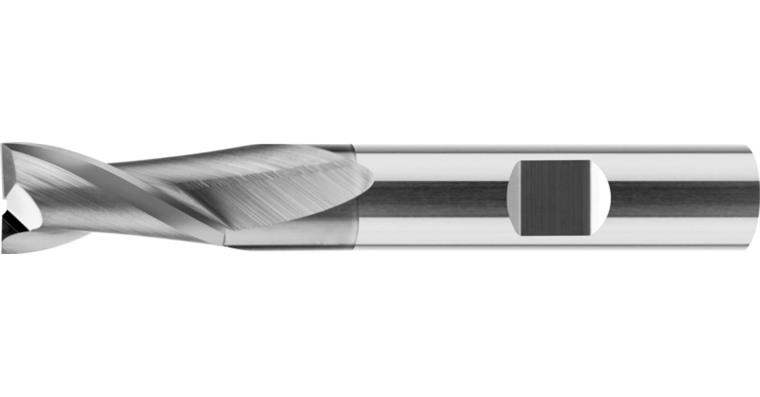 VHM-Schaftfräser Größe M 30° unbeschichtet HB Z2 Ø7,5