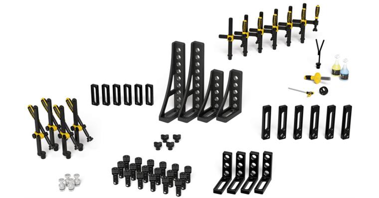 Schweißtisch Zubehör-Set 2 für Systemlochung 28 mm