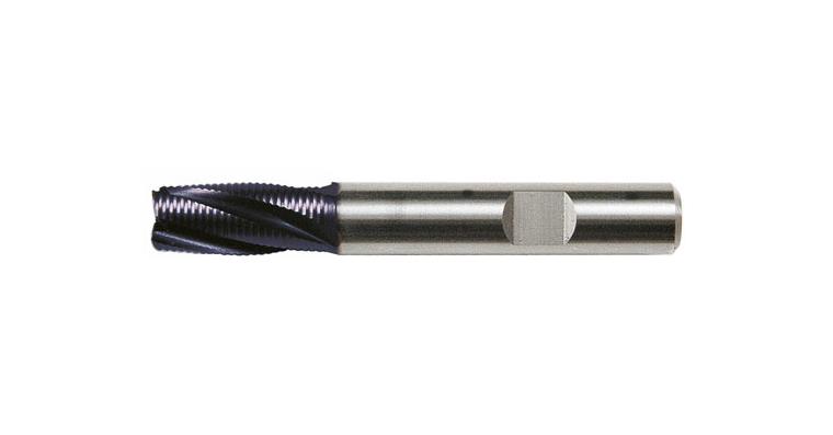 VHM-Schruppfräser TiAlN 30° Typ HR Normal HB-Schaft Z=3 Ø 8mm