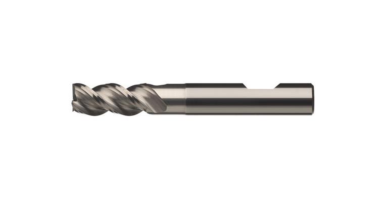 1016966030 VHM Schaftfräser ALU UNB 45° Gr.M HB Z2 mit Freistellung Ø 3mm
