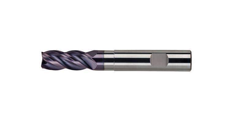 1016990110 VHM HPC-Schaftfräser Classic  35/38° TiAlN freigestellt  Gr.M HB Z4 Ø 10mm