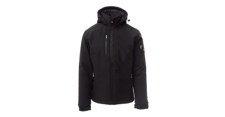 Winter-Softshell-Jacke Creek Pad schwarz Gr.5XL
