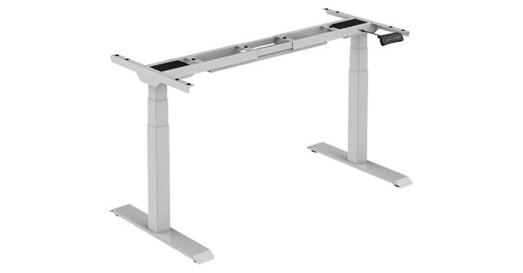 Tischgestell FLEX MODUL (ohne Platte) Höhe 580-1230 mm Alusilber