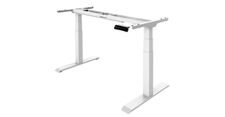 Tischgestell  FLEX MODUL (ohne Platte) Höhe 580-1230mm Weiß