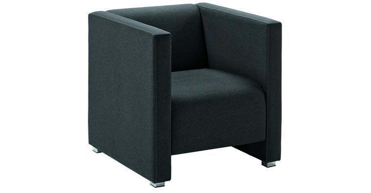 Sessel Basic Plus H700xB700xT700 mm Sitzhöhe 420 mm Stoff anthrazit