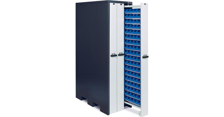 Werkzeugschrank für Kleinteilelagerung 3 Vertikalauszüge 660x1300x2140mm 7016