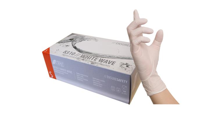 Nitril-Einmalhandschuh White Wave 8310 Box = 100 Stück Gr. M 