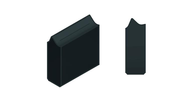 Hartmetall-Mitnehmer-Platten, 9,5x3,2, Spann-Ø 40-80 Rechts- und Linkslauf