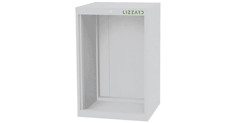 Lizzard Schrankgehäuse leer, B600xT575xH920mm RAL 7035